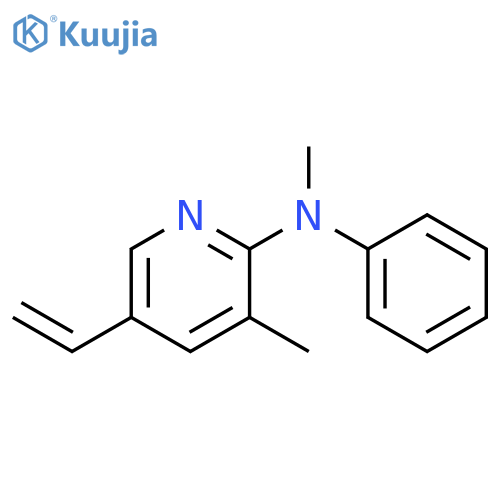 Methyl-(3-methyl-5-vinyl-pyridin-2-yl)-phenyl-amine structure