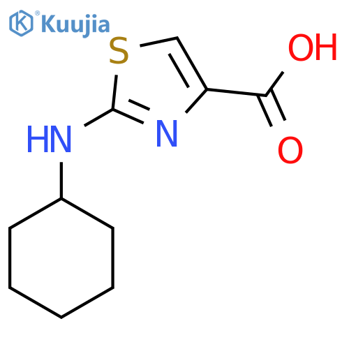 2-(cyclohexylamino)thiazole-4-carboxylic acid structure