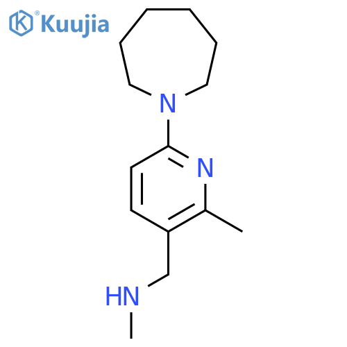 (6-Azepan-1-yl-2-methyl-pyridin-3-ylmethyl)-methyl-amine structure