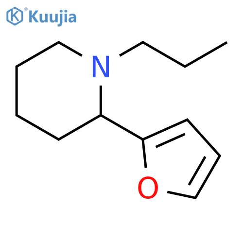 2-Furan-2-yl-1-propyl-piperidine structure