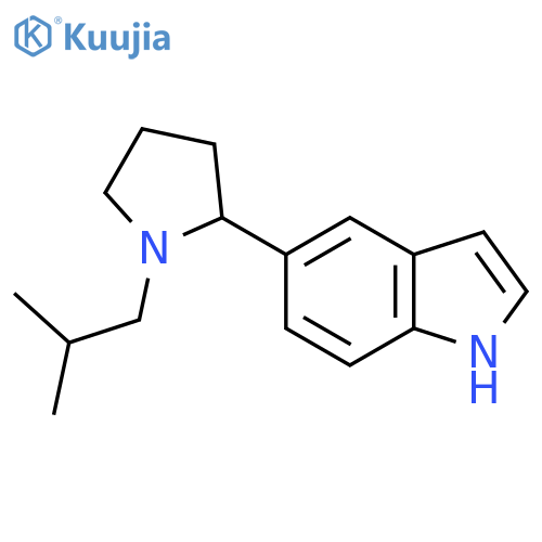 5-(1-Isobutylpyrrolidin-2-yl)-1H-indole structure