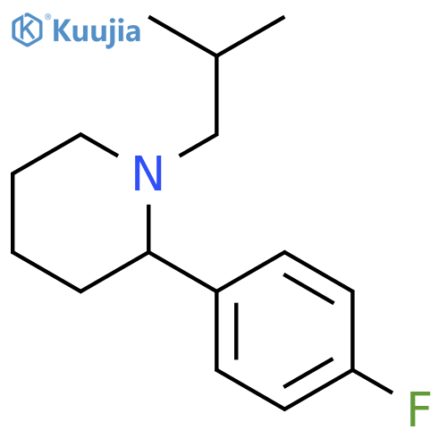2-(4-Fluoro-phenyl)-1-isobutyl-piperidine structure
