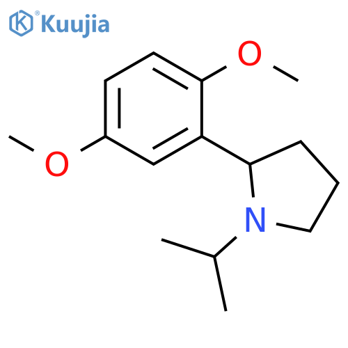 2-(2,5-Dimethoxy-phenyl)-1-isopropyl-pyrrolidine structure