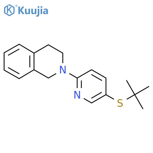 2-(5-(Tert-Butylthio)pyridin-2-yl)-1,2,3,4-tetrahydroisoquinoline structure