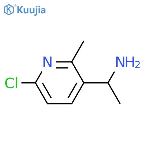 1-(6-Chloro-2-methyl-pyridin-3-yl)-ethylamine structure