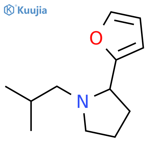 2-Furan-2-yl-1-isobutyl-pyrrolidine structure