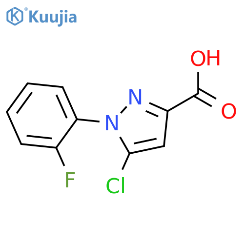 5-Chloro-1-(2-fluoro-phenyl)-1H-pyrazole-3-carboxylic acid structure