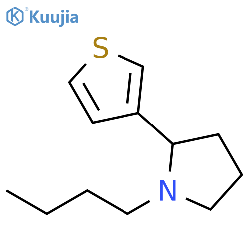 1-Butyl-2-thiophen-3-yl-pyrrolidine structure