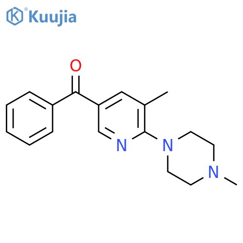 [5-Methyl-6-(4-methyl-piperazin-1-yl)-pyridin-3-yl]-phenyl-methanone structure