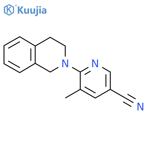 6-(3,4-Dihydroisoquinolin-2(1H)-yl)-5-methylnicotinonitrile structure