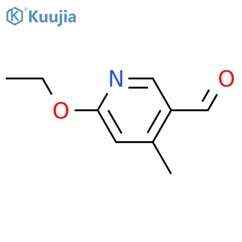 6-ethoxy-4-methylpyridine-3-carbaldehyde structure
