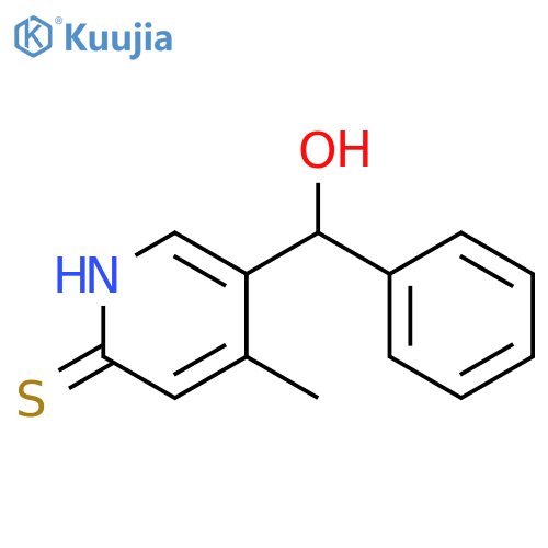 (6-Mercapto-4-methyl-pyridin-3-yl)-phenyl-methanol structure