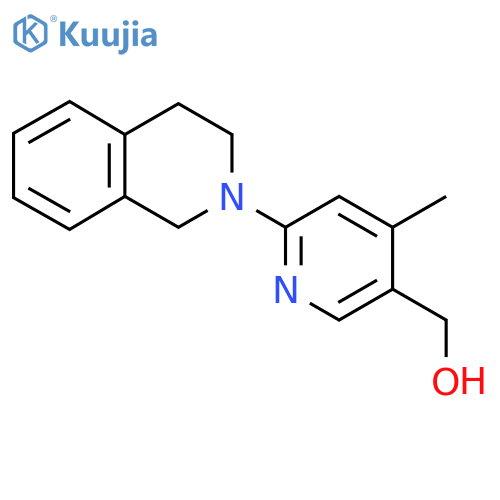 (6-(3,4-Dihydroisoquinolin-2(1H)-yl)-4-methylpyridin-3-yl)methanol structure