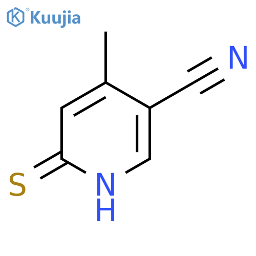 6-Mercapto-4-methylnicotinonitrile structure