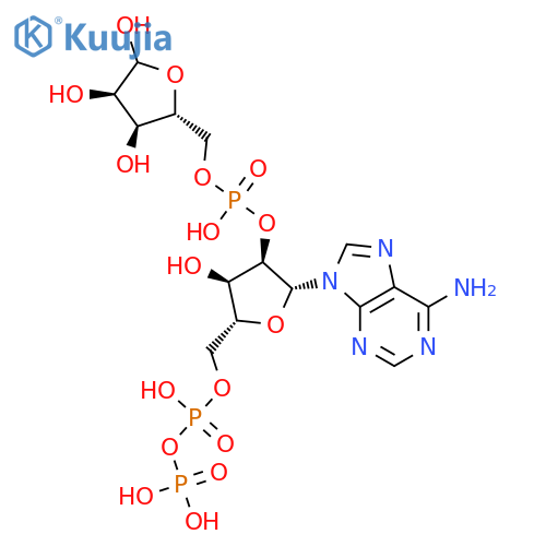 Adenosine5'-(trihydrogen diphosphate), 2'-(dihydrogen phosphate), P'®5-ester with D-ribofuranose (9CI) structure