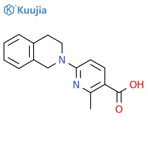 6-(3,4-Dihydroisoquinolin-2(1H)-yl)-2-methylnicotinic acid structure