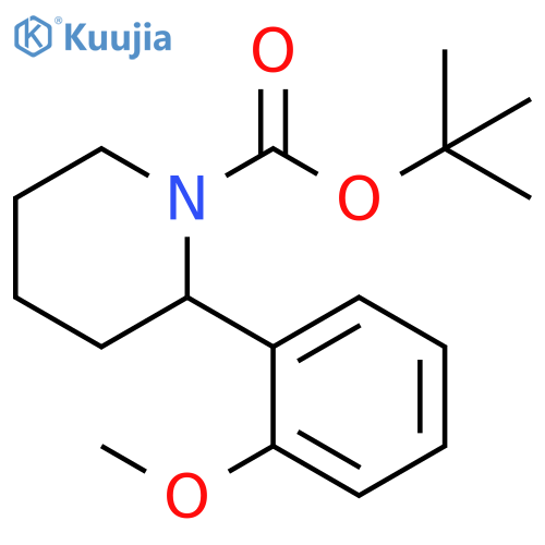 2-(2-Methoxy-phenyl)-piperidine-1-carboxylic acid tert-butyl ester structure