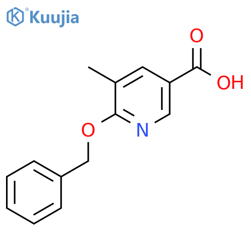 6-(Benzyloxy)-5-methylpyridine-3-carboxylic acid structure