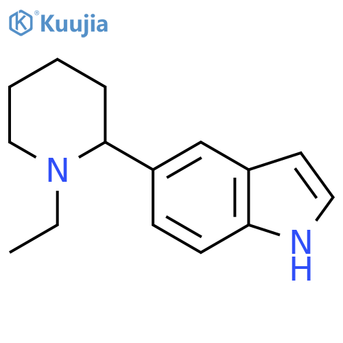 5-(1-Ethylpiperidin-2-yl)-1H-indole structure