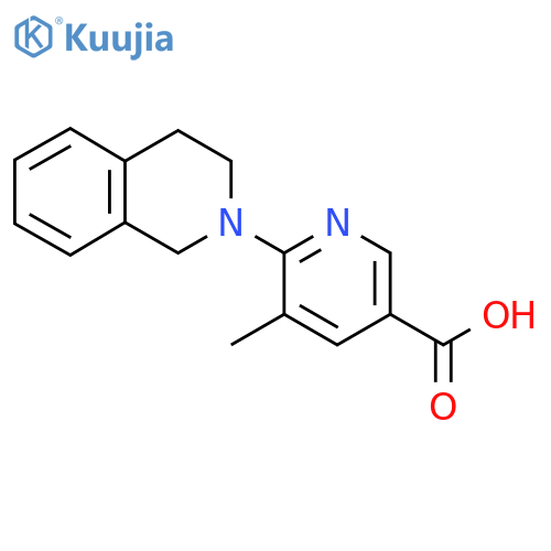 6-(3,4-Dihydroisoquinolin-2(1H)-yl)-5-methylnicotinic acid structure