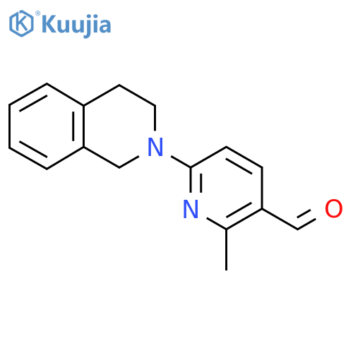 6-(3,4-Dihydroisoquinolin-2(1H)-yl)-2-methylnicotinaldehyde structure