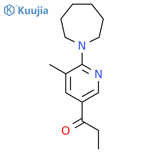 1-(6-(Azepan-1-yl)-5-methylpyridin-3-yl)propan-1-one structure
