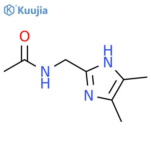 N-(4,5-Dimethyl-1H-imidazol-2-ylmethyl)-acetamide structure