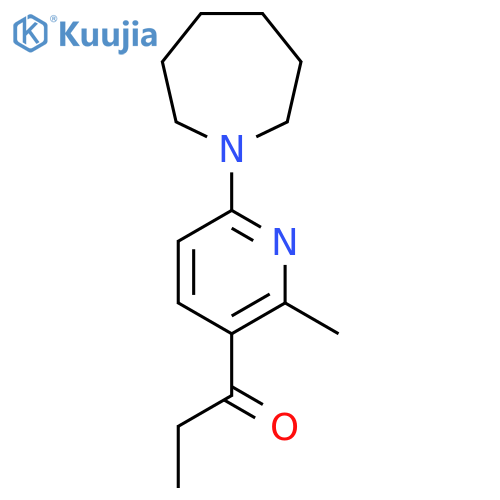 1-(6-(Azepan-1-yl)-2-methylpyridin-3-yl)propan-1-one structure