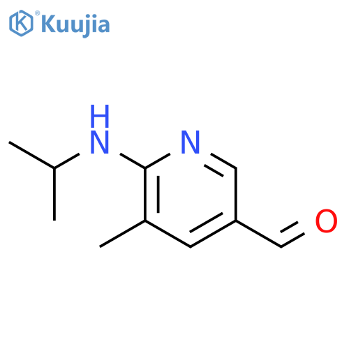5-methyl-6-[(propan-2-yl)amino]pyridine-3-carbaldehyde structure