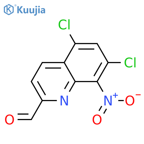 5,7-Dichloro-8-nitroquinoline-2-carbaldehyde structure