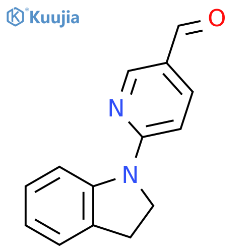 6-(2,3-Dihydro-indol-1-yl)-pyridine-3-carbaldehyde structure