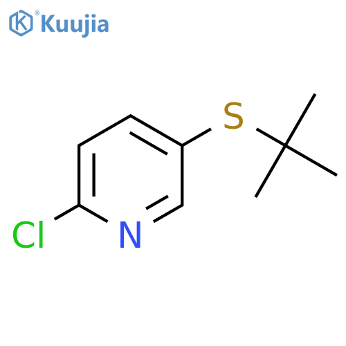 5-(Tert-butylsulfanyl)-2-chloropyridine structure