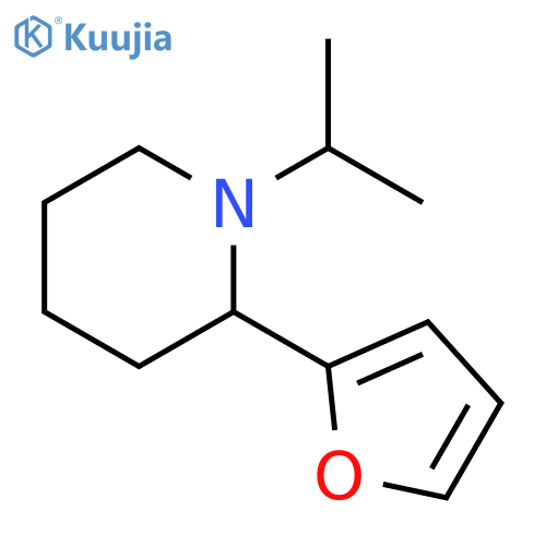 2-Furan-2-yl-1-isopropyl-piperidine structure