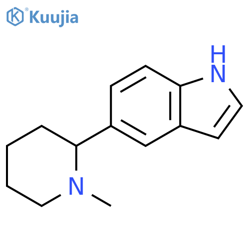 5-(1-Methyl-piperidin-2-yl)-1H-indole structure