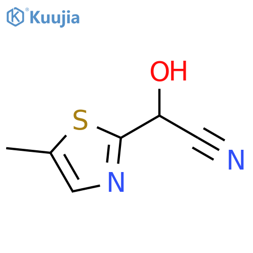 Hydroxy-(5-methyl-thiazol-2-yl)-acetonitrile structure