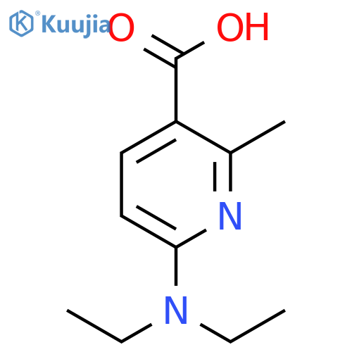 6-Diethylamino-2-methyl-nicotinic acid structure
