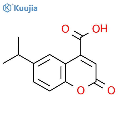 6-Isopropyl-2-oxo-2H-chromene-4-carboxylic acid structure