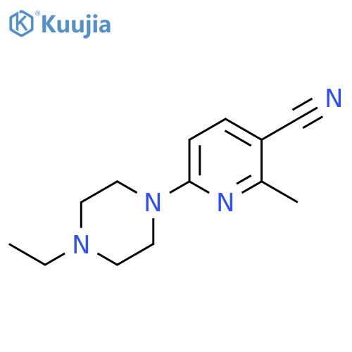 6-(4-Ethyl-piperazin-1-yl)-2-methyl-nicotinonitrile structure