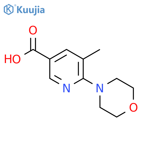 5-Methyl-6-morpholin-4-yl-nicotinic acid structure
