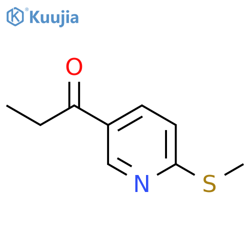 1-(6-Methylsulfanyl-pyridin-3-yl)-propan-1-one structure