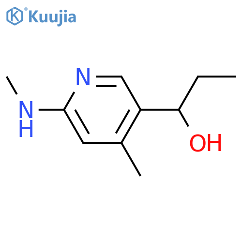 1-(4-Methyl-6-methylamino-pyridin-3-yl)-propan-1-ol structure