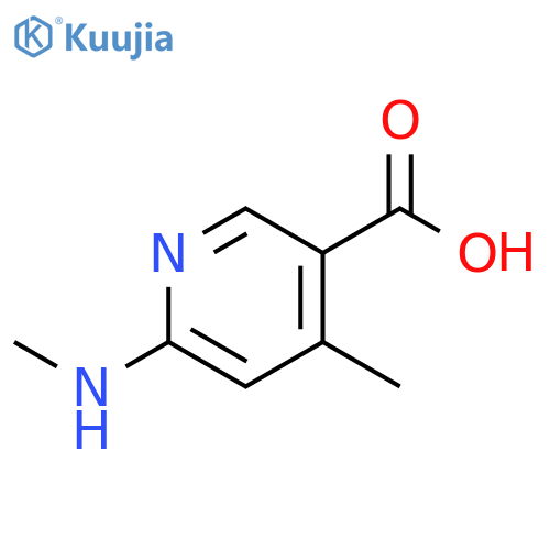 4-Methyl-6-methylamino-nicotinic acid structure