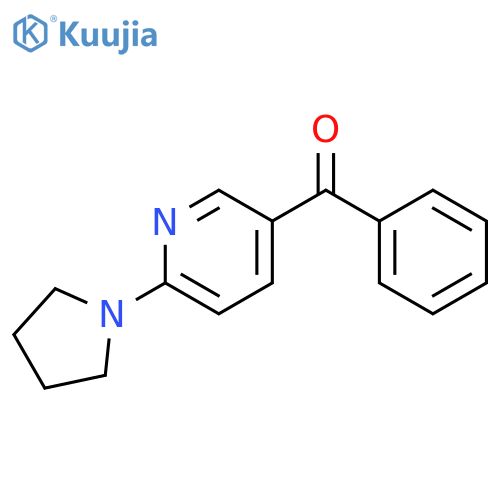 Phenyl-(6-pyrrolidin-1-yl-pyridin-3-yl)-methanone structure