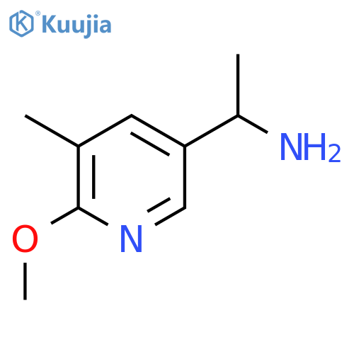 1-(6-methoxy-5-methylpyridin-3-yl)ethan-1-amine structure