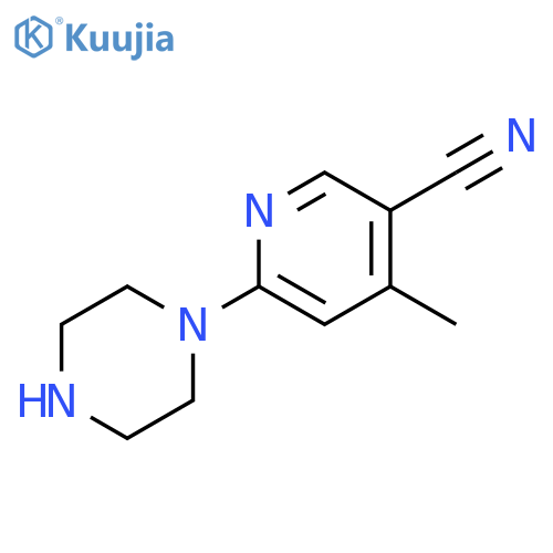 4-Methyl-6-piperazin-1-yl-nicotinonitrile structure