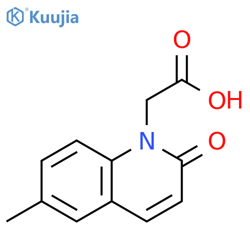(6-Methyl-2-oxo-2H-quinolin-1-yl)-acetic acid structure