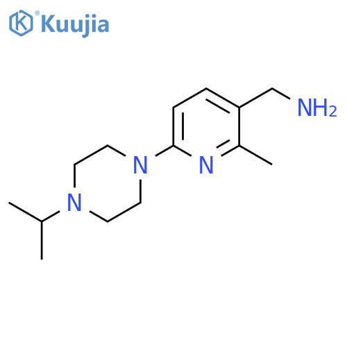 C-[6-(4-Isopropyl-piperazin-1-yl)-2-methyl-pyridin-3-yl]-methylamine structure