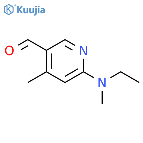 6-[ethyl(methyl)amino]-4-methylpyridine-3-carbaldehyde structure