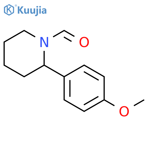 2-(4-Methoxy-phenyl)-piperidine-1-carbaldehyde structure