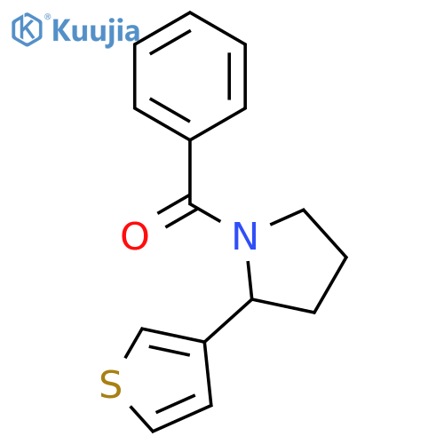 Phenyl-(2-thiophen-3-yl-pyrrolidin-1-yl)-methanone structure